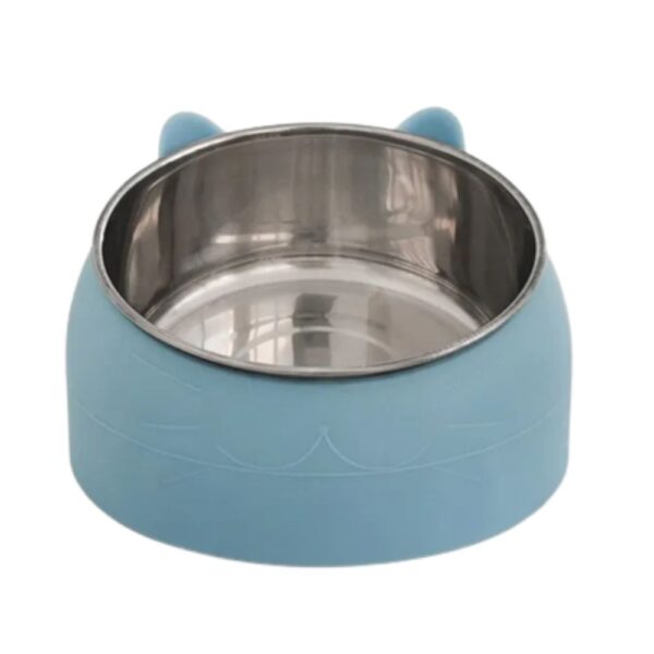 Inclined Stainless Steel Cat Feeding Bowl